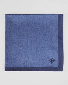 blue burberry pocket square